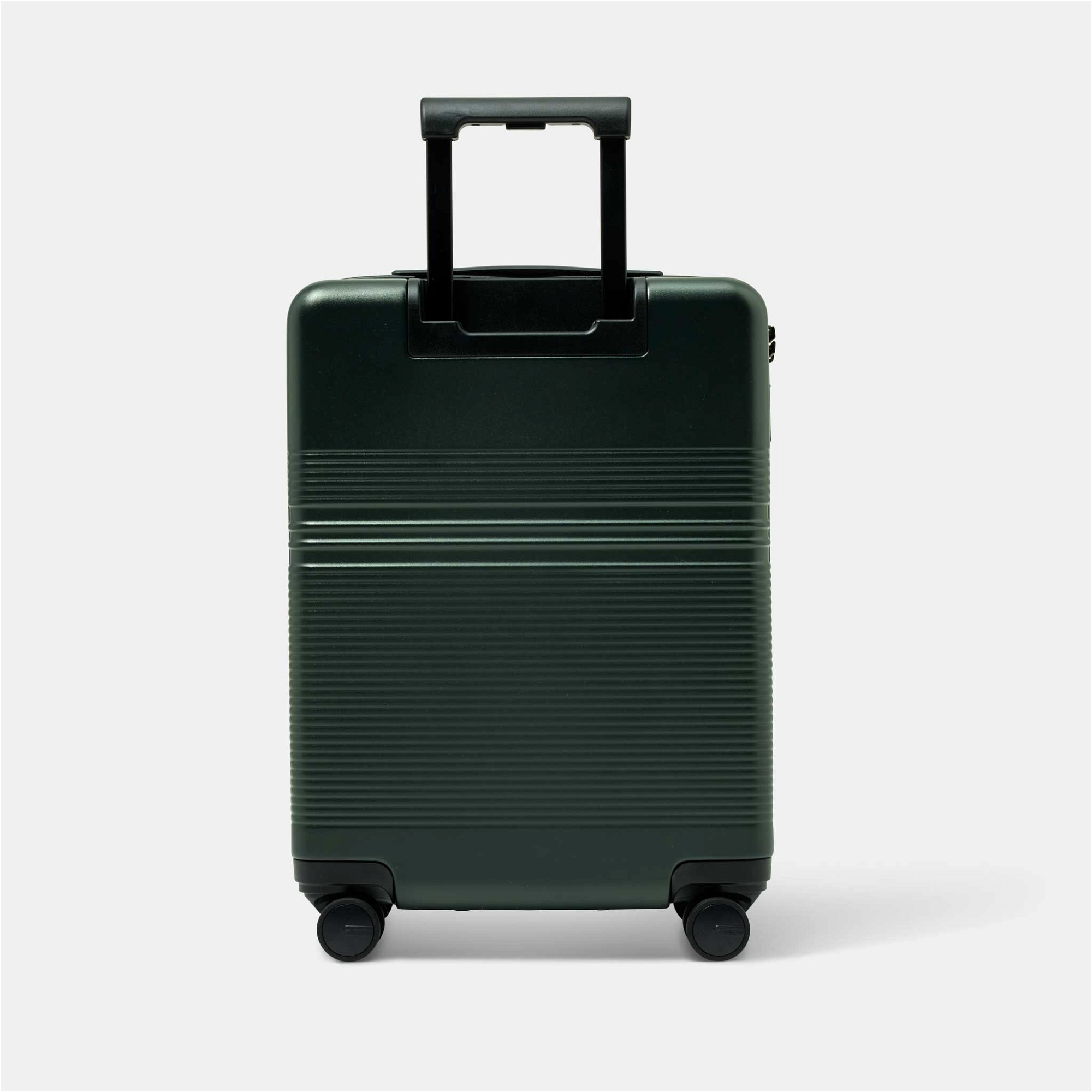 green luggage