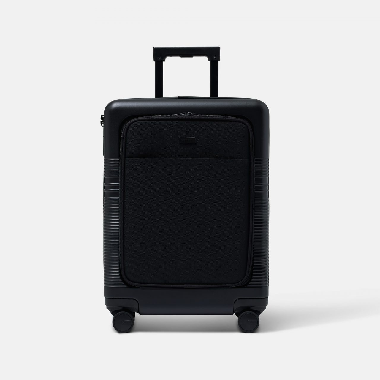 Front Pocket Carry-On Suitcase | NORTVI | Black | Premium & Unique