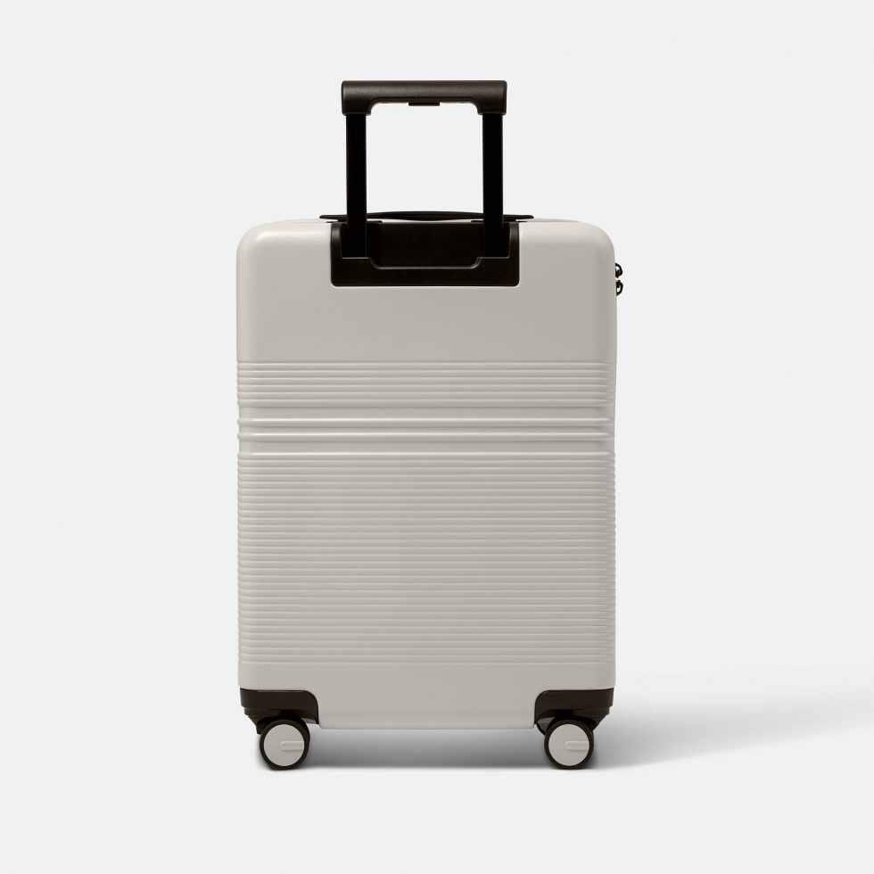 Front Pocket Carry-On Suitcase | NORTVI | Sand White | Stylish & Unique